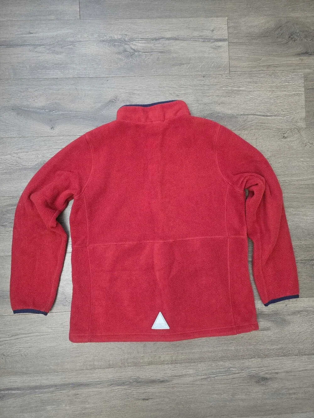 L.L. Bean Full Zip Fleece Jacket Youth Large 14-16 Red Burgandy